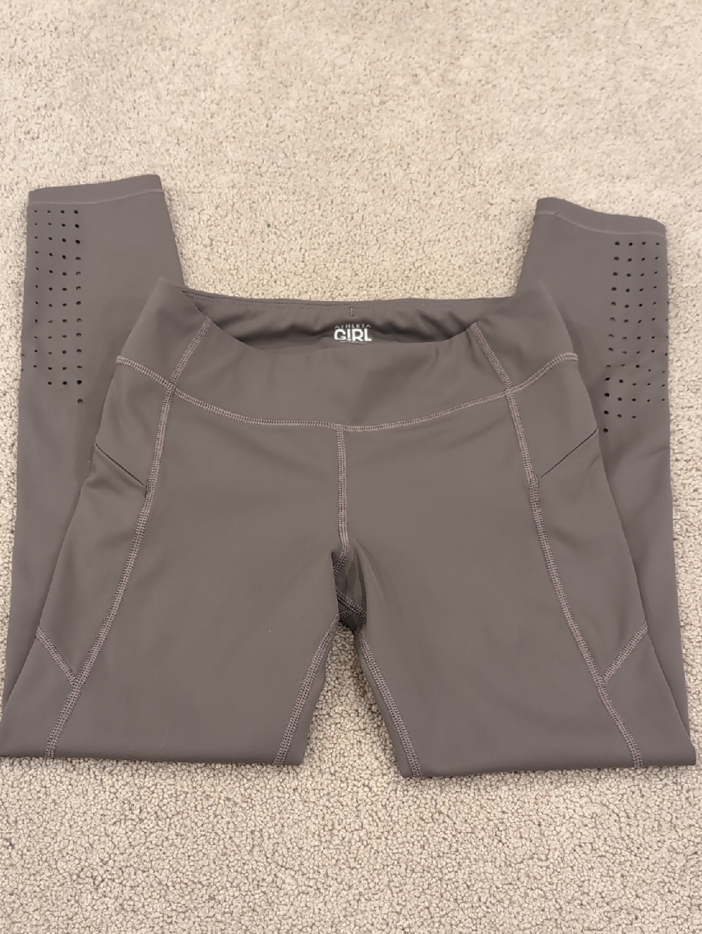 Athleta Kids Leggings in Charcoal Gray